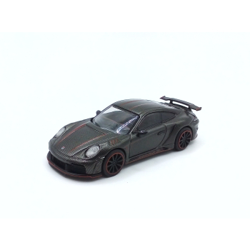 Porsche 911 992 GTR Stinger 2022 gray red - skala 1:64 - Pop Race